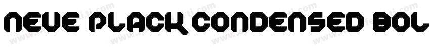 Neue Plack Condensed Bold字体转换